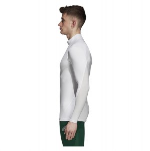 Adidas Alphaskin Climawarm Long Sleeve Top White