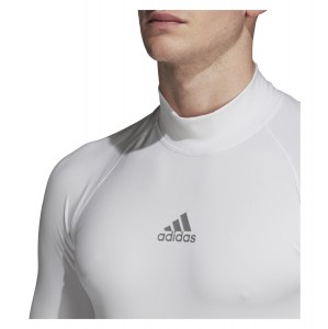 Adidas Alphaskin Climawarm Long Sleeve Top White