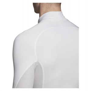 Adidas Alphaskin Climawarm Long Sleeve Top White