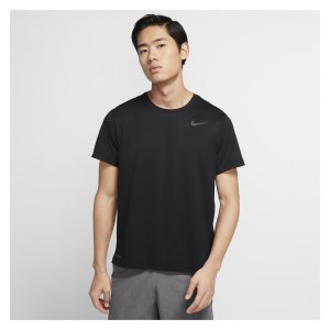 Nike Pro Short-Sleeve Top Black-Dark Grey