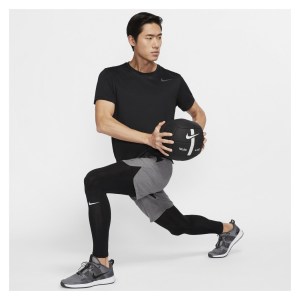 Nike Pro Short-Sleeve Top Black-Dark Grey