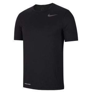 Nike Pro Short-Sleeve Top Black-Dark Grey