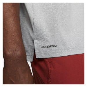 Nike Pro Short-Sleeve Top Smoke Grey-Lt Smoke Grey-Htr-Black