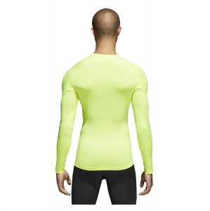 Adidas Alphaskin Long Sleeve Baselayer Team Yellow