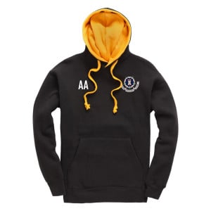 Heavyweight OH Contrast Hoodie Black-Gold