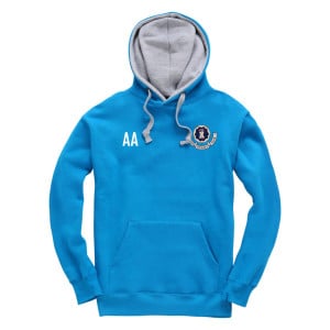 Heavyweight OH Contrast Hoodie Turquoise-Grey