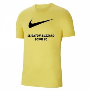 Nike Team Club 20 Swoosh Tee (M) Tour Yellow-Black