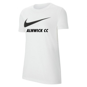 Nike Womens Team Club 20 Swoosh Tee (W) White-Black