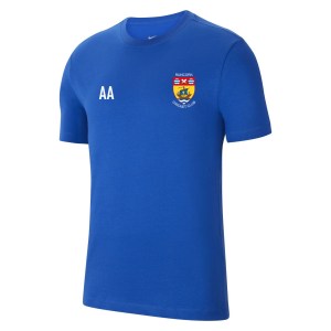 Nike Team Club 20 Cotton T-Shirt (M) Royal Blue-White