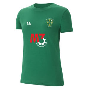 Nike Womens Team Club 20 Cotton T-Shirt (W) Pine Green-White