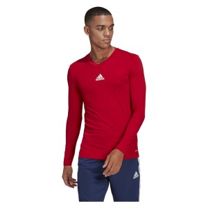 Adidas Long Sleeve Baselayer Tee Team Power Red