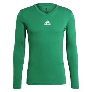 Adidas Long Sleeve Baselayer Tee Team Green