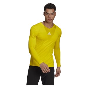 Adidas Long Sleeve Baselayer Tee Team Yellow