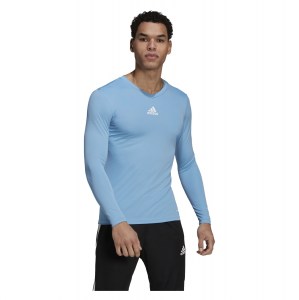 Adidas Long Sleeve Baselayer Tee Team Light Blue