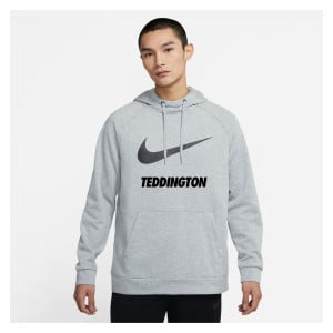 Nike Swoosh Pullover Hoodie Dark Grey Heather-Black