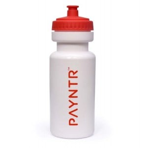 PAYNTR Sports Water Bottle White