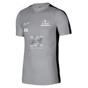 Nike Academy 23 Short Sleeve Training Top Wolf Grey-Black-White