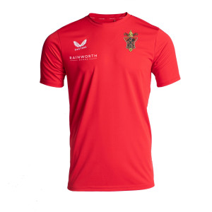 Castore Short Sleeve Training T-Shirt Red-White