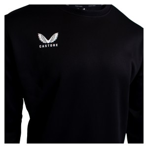 Castore Brushback Sweatshirt Black-White