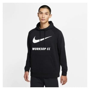 Nike Swoosh Pullover Hoodie - Black/White