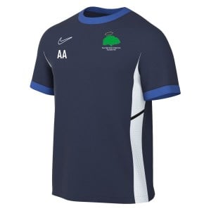 Nike Academy 25 Short-Sleeve Training Top - Obsidian/Royal Blue/White