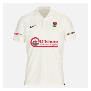 Zelus-Nike Cricket Short Sleeve Game Polo - Sail/Obsidian