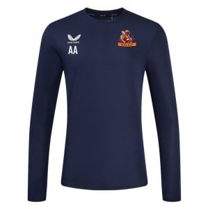 Castore Long Sleeve Training Tee - Navy/White