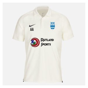 Zelus-Nike Cricket Short Sleeve Game Polo - Sail/Obsidian