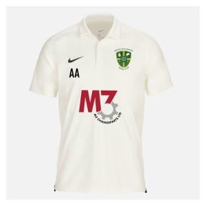 Zelus-Nike Cricket Short Sleeve Game Polo - Sail/Obsidian