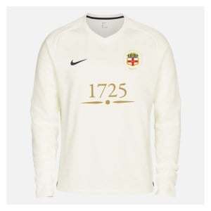 Zelus-Nike Cricket Long Sleeve Thermal Top - Sail/Obsidian