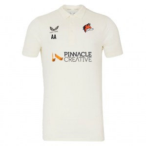 Castore Cricket SS Polo Tech - CREAM/BLACK