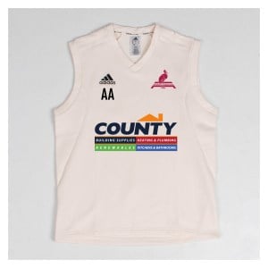 adidas-SS Elite Sleeveless Cricket Sweater - Chalk