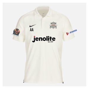 Zelus-Nike Cricket Short Sleeve Game Polo - Sail/Obsidian