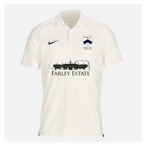 Zelus-Nike Cricket Short Sleeve Game Polo - Sail/Obsidian