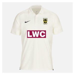 Zelus-Nike Cricket Short Sleeve Game Polo - Sail/Obsidian