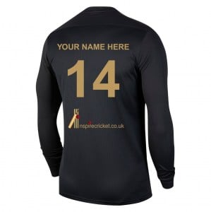 Nike Park VII Dri-FIT Long Sleeve Football Shirt - Black/White