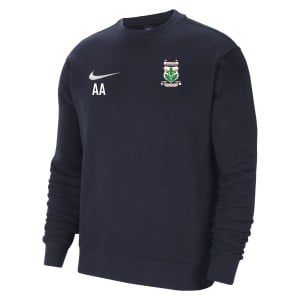 Nike Team Club 20 Fleece Crew Sweatshirt - Obsidian/White/White
