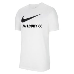 Nike Team Club 20 Swoosh Tee (M) - White/Black