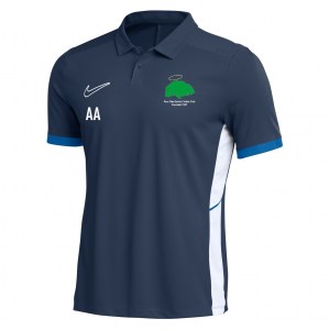 Nike Dri-FIT Academy 25 Polo - Obsidian/Royal Blue/White