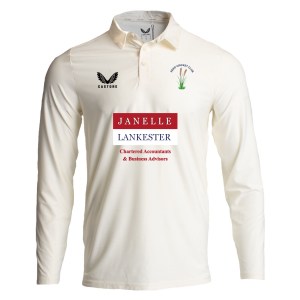 Castore Cricket LS Polo Tech - CREAM