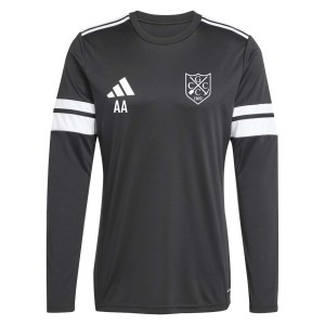 adidas Squadra 25 Long-Sleeve Jersey - Black/White