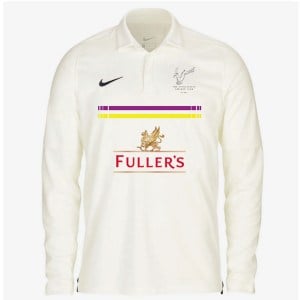 Zelus-Nike Cricket Long Sleeve Game Polo - Sail/Obsidian