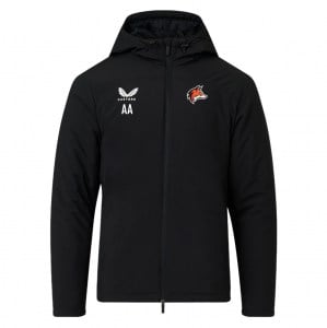 Castore Standard Length Bench Jacket - Black/White