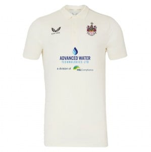 Castore Cricket SS Polo Tech - CREAM/BLACK