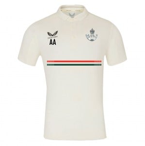 Castore Cricket SS Polo - CREAM/BLACK