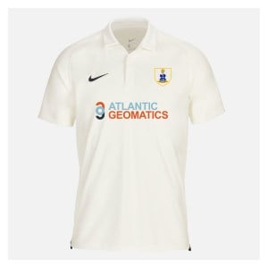 Zelus-Nike Cricket Short Sleeve Game Polo - Sail/Obsidian