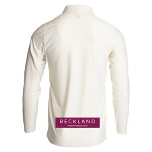 Castore Cricket LS Polo Tech - CREAM