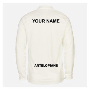 Zelus-Nike Cricket Long Sleeve Game Polo - Sail/Obsidian