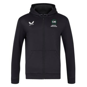 Castore Brushback Full-Zip Hoody - Black/White