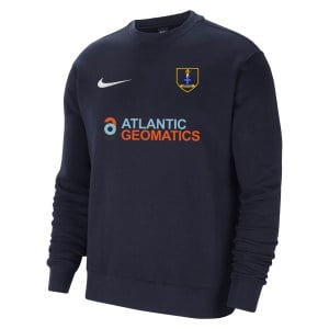 Nike Team Club 20 Fleece Crew Sweatshirt - Obsidian/White/White